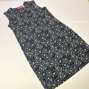 Liz Lange for Target Maternity dress black white floral flowers stretch medium
